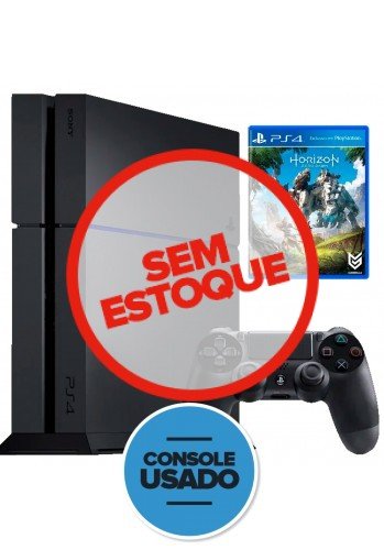 Playstation 4 500GB (Usado) + Horizon de Brinde