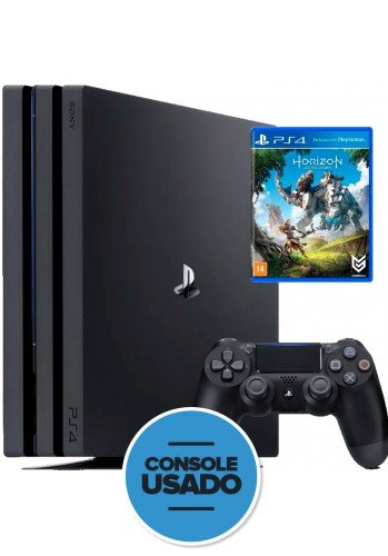 Playstation 4 Pro 1TB ( Usado ) + Horizon de Brinde