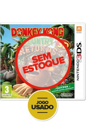 Donkey Kong Country Returns - 3DS (Usado)