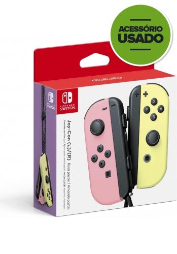Controle Joy-con: Rosa e Amarelo - SWITCH (Usado)