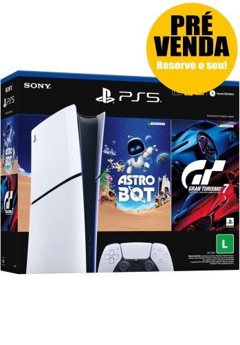 PS5 Slim Digital 825GB com Gran Turismo 7 + Astro Bot (Playstation 5) 