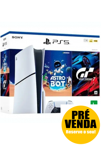 Playstation 5 Slim 1TB com 2 jogos: Versão com Leitor (PS5) 