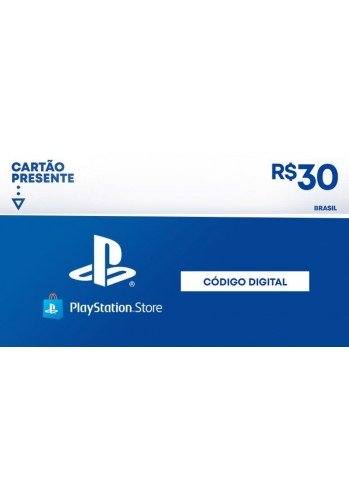 Cartão presente R$30 - Playstation