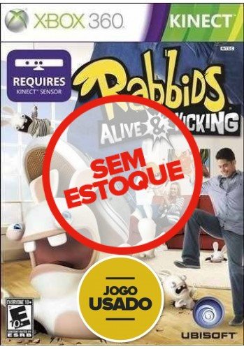 Rabbids Alive & Kicking Kinect - Xbox 360 (Usado)