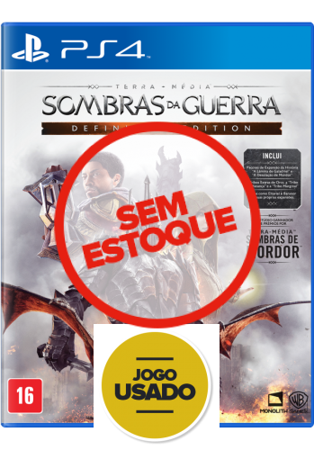 Terra-Média: Sombras da Guerra: Definitive Edition - PS4 (USADO)