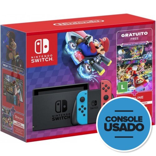 Nintendo Switch 32GB Neon (Usado) Garantia 03/26