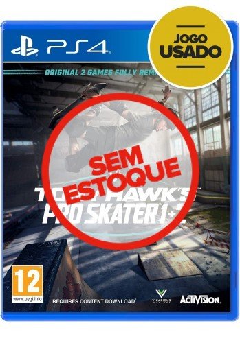 Tony Hawk's Pro Skater 1 + 2 - PS4 (Usado)