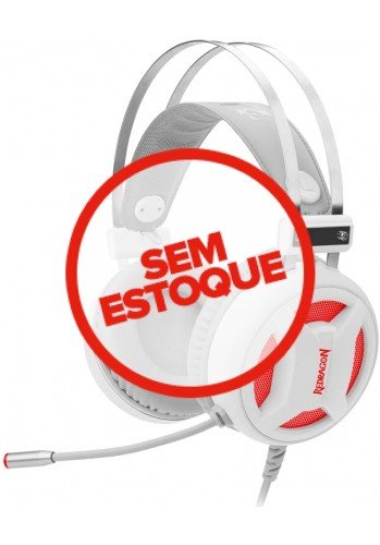 Headset Gamer Redragon Minos Lunar White - PS5, PS4 e PC