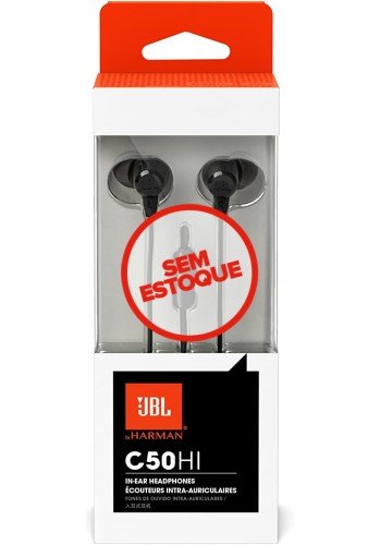 Fone de Ouvido C50HI preto - JBL