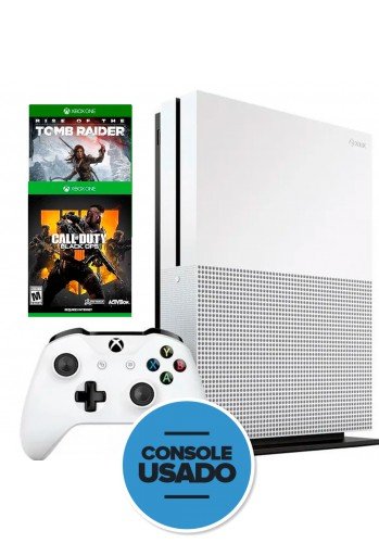 Xbox One S 500GB ( Usado ) + 2 Jogos de Brinde*