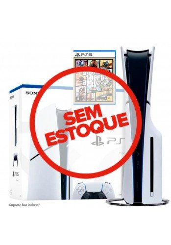 Playstation 5 Slim 1TB com GTA V: Versão com Leitor (PS5) 