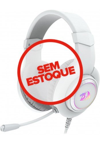 Headset Redragon Hylas 7.1 USB Branco - PS5, PS4 e PC