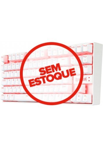 Teclado Mecânico Gamer Kumara Branco - Redragon