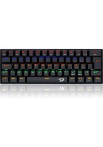 Teclado Mecânico Gamer 60% Lakshmi Preto  - Redragon