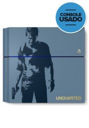 Playstation 4 1TB ( Usado  ) Edição especial Uncharted
