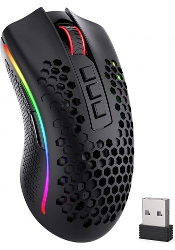 Mouse Gamer Sem Fio Redragon Storm Pro, RGB, 16000 DPI, 8 Botões, Preto  - REDRAGON