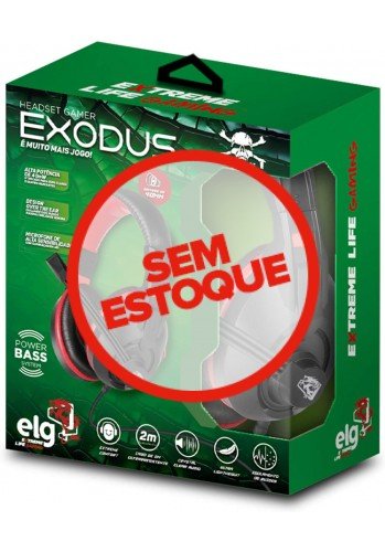 Headset Gamer Exodus ELG - PS5, PS4, SERIES, XBOX ONE, SWITCH e MOBILE
