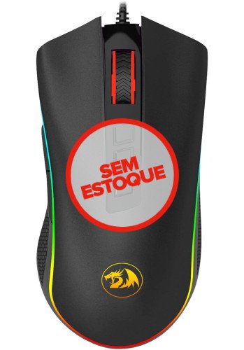 Mouse Gamer Cobra 12400DPI, RGB, 8 Botões, Preto - REDRAGON