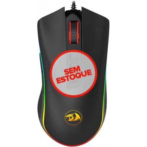 Mouse Gamer Cobra 12400DPI, RGB, 8 Botões, Preto - REDRAGON