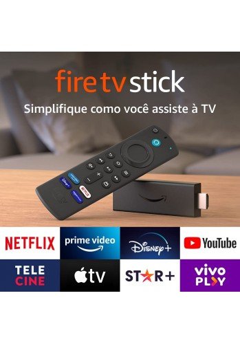 Novo Fire TV Stick com Controle Remoto por Voz com Alexa (inclui comandos de TV) | Streaming em Full HD