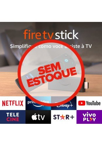 Novo Fire TV Stick com Controle Remoto por Voz com Alexa (inclui comandos de TV) | Streaming em Full HD