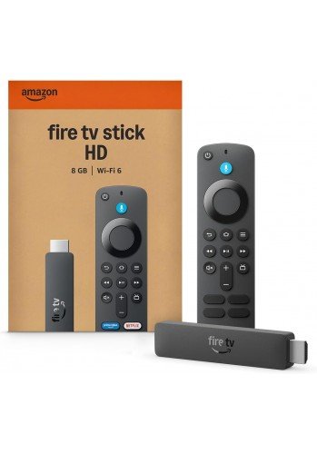Fire TV Stick HD (Geração mais recente) | Com controle remoto por voz com Alexa (inclui comandos de TV) | Streaming em Full HD