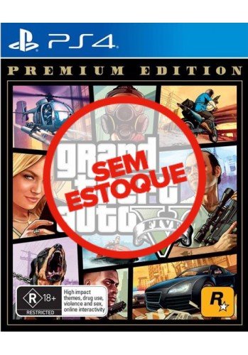 GTA V: Grand Theft Auto - PS4 (Premium Edition)