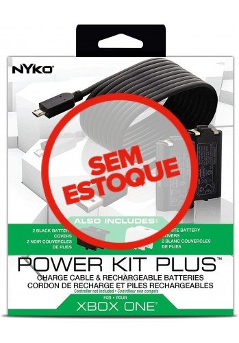 Power kit plus com 2 baterias e 4 capinhas - XBOX ONE