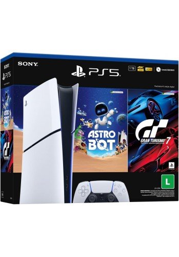 PS5 Slim Digital 1TB com Gran Turismo 7 + Astro Bot (Playstation 5) 
