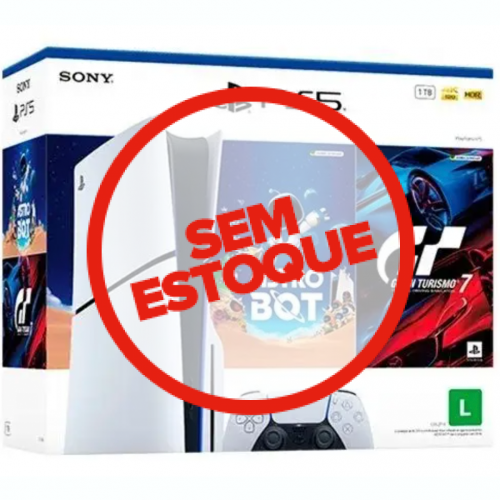 Playstation 5 Slim 1TB com 2 jogos: Versão com Leitor (PS5) 