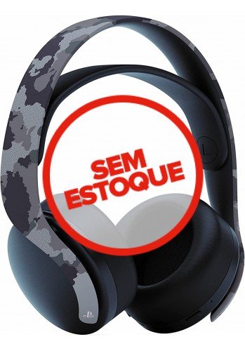 Headset sem fio PULSE 3D - PS5, PS4 e PC (Gray Camouflage) 