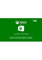 Cartão presente R$40 - Xbox
